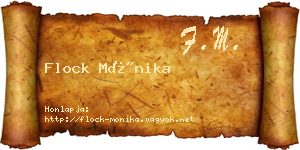 Flock Mónika névjegykártya