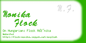 monika flock business card